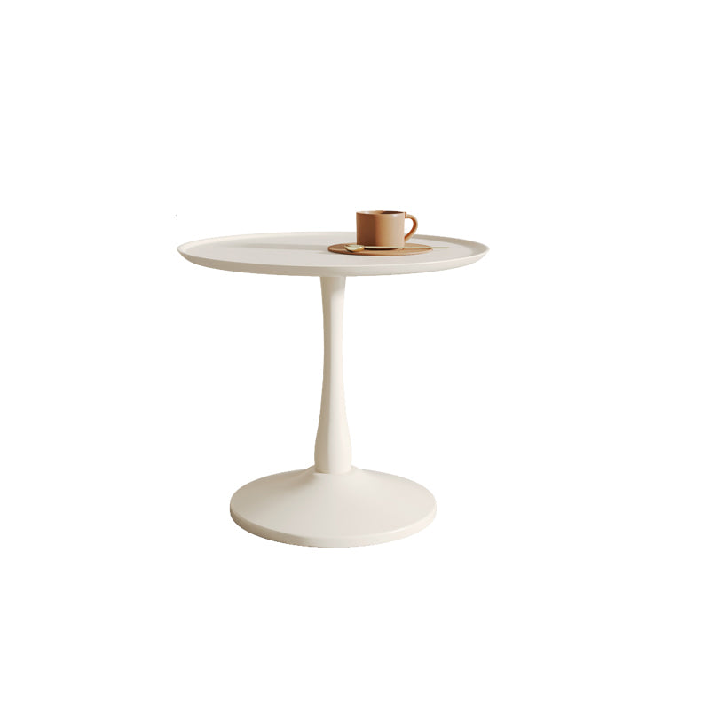 Pedestal 2-Piece Coffee Table Set Modern Round Tray Top Cocktail Table with Storage