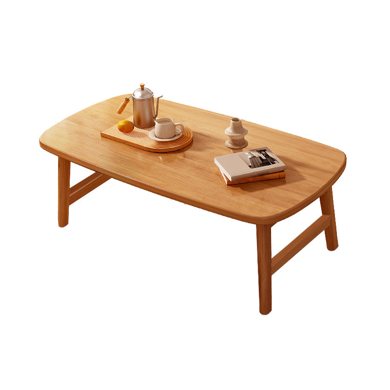 Rectangle Bunching Tables Solid Wood Coffee or End Table with Storage Shelf