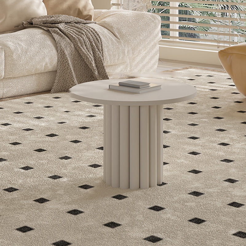 Contemporary Coffee Table Wooden Round Coffee Cocktail Table