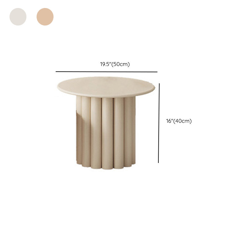 Contemporary Coffee Table Wooden Round Coffee Cocktail Table