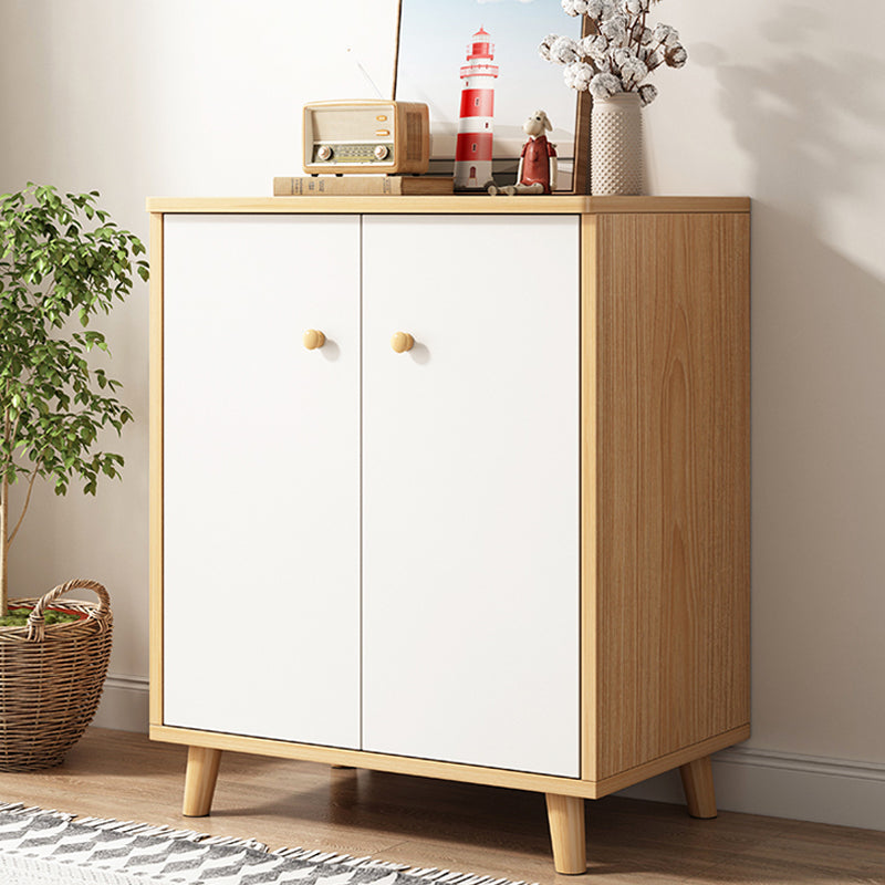 Modern Rectangle Storage Cabinet with Drawer Wooden Accent Cabinet