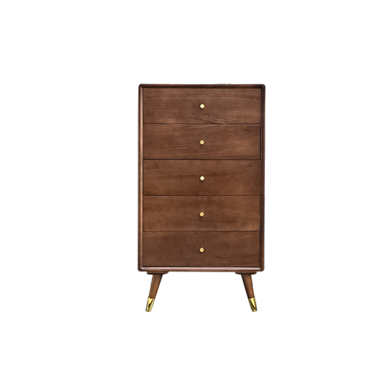 Solid Wood Accent Chest Mid Century Modern 15.7" D Cabinet with Drawers