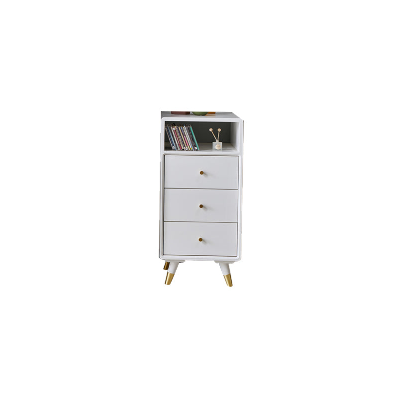 Solid Wood Accent Chest Mid Century Modern 15.7" D Cabinet with Drawers