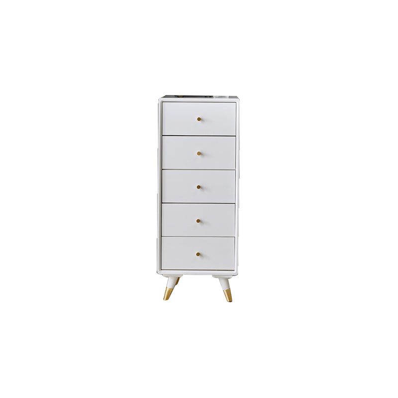 Solid Wood Accent Chest Mid Century Modern 15.7" D Cabinet with Drawers