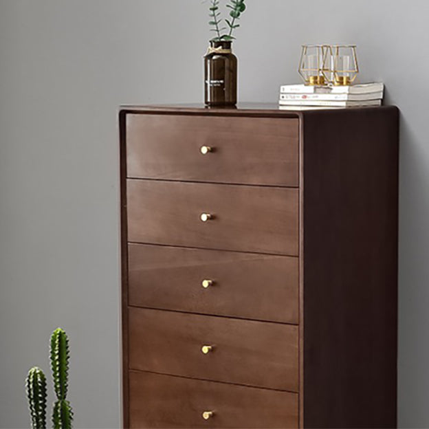 Solid Wood Accent Chest Mid Century Modern 15.7" D Cabinet with Drawers