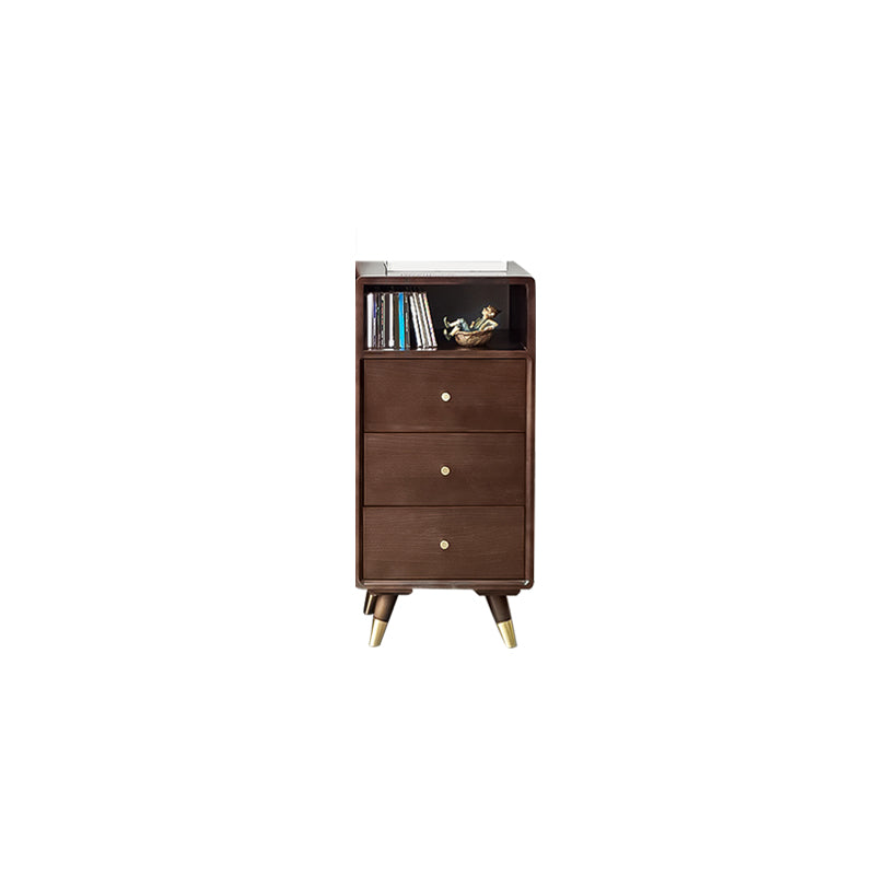 Solid Wood Accent Chest Mid Century Modern 15.7" D Cabinet with Drawers