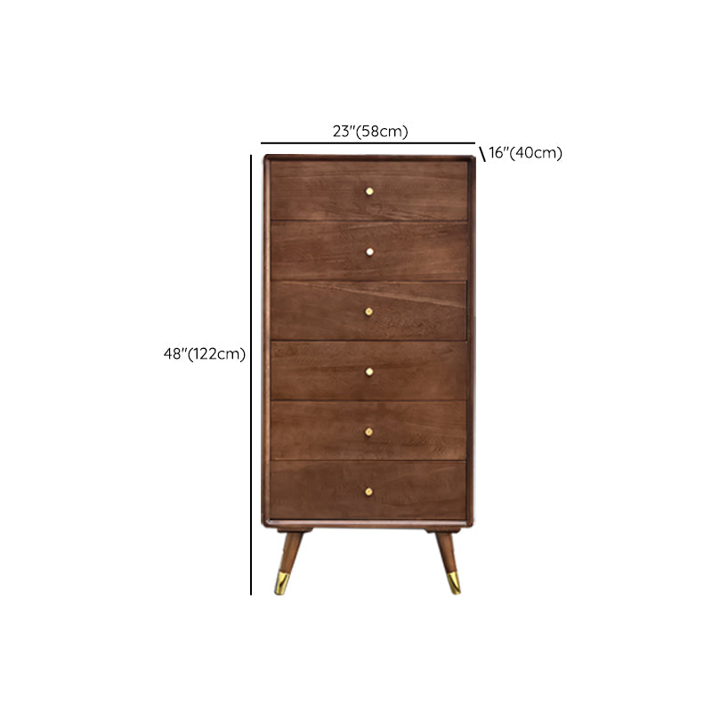 Solid Wood Accent Chest Mid Century Modern 15.7" D Cabinet with Drawers