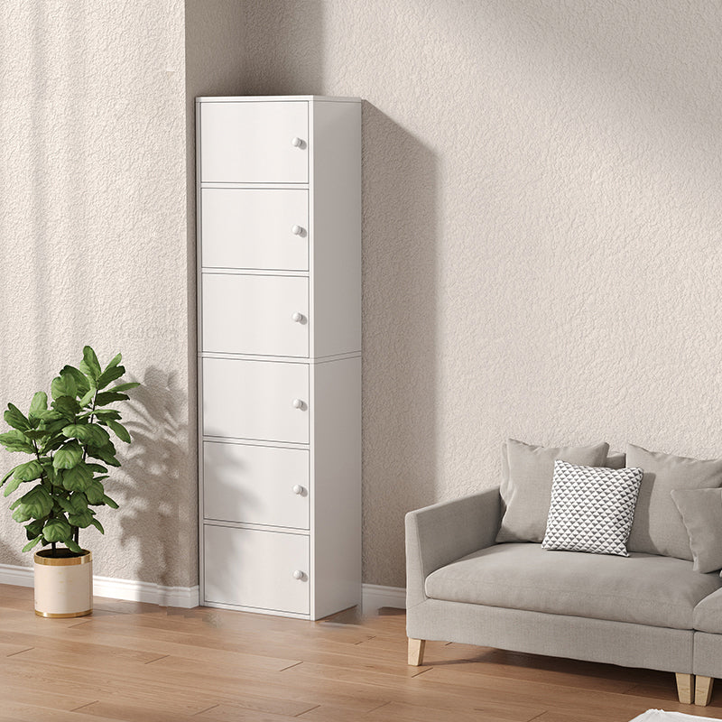 Contemporary Wooden Accent Cabinet Rectangle Storage Cabinet with Door