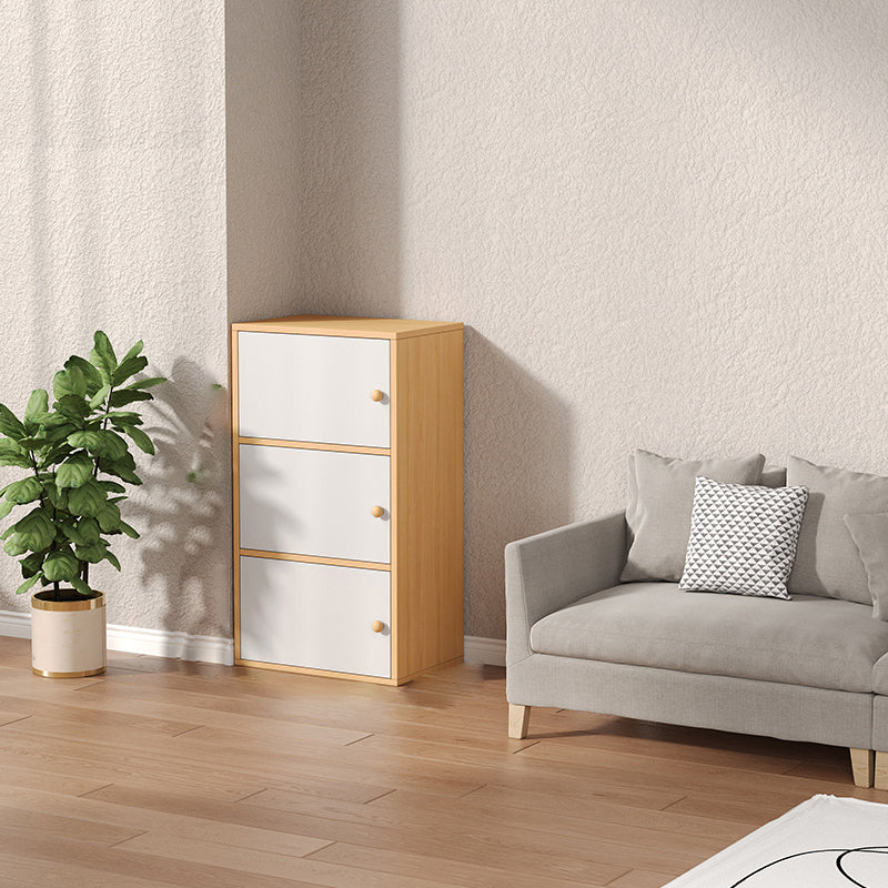 Contemporary Wooden Accent Cabinet Rectangle Storage Cabinet with Door