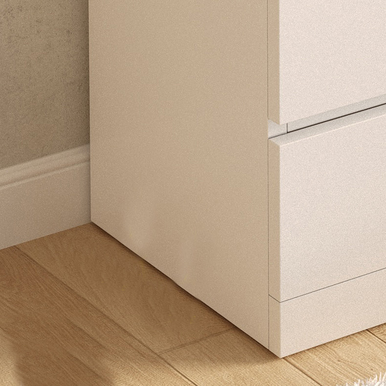 Modern White/Natural Chest with Wooden Drawers Rectangle Chest