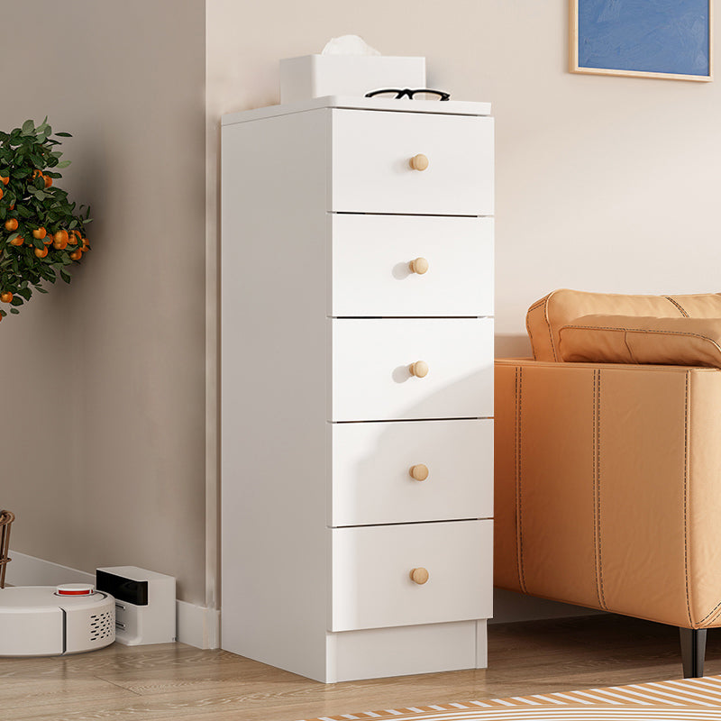 Contemporary Wooden Accent Cabinet Bar Pulls Handle Design Storage Cabinet