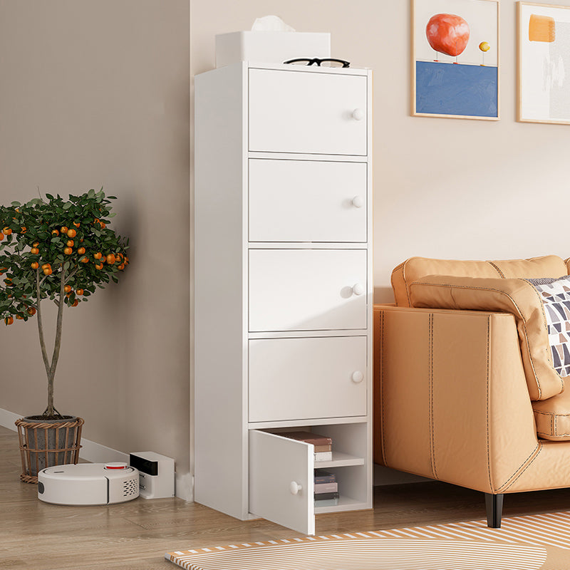 Contemporary Wooden Accent Cabinet Bar Pulls Handle Design Storage Cabinet