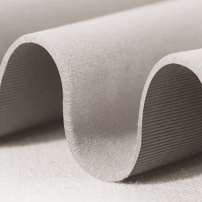 Contemporary Genuine Leather Upholstered Platform Bed White Bed Frame