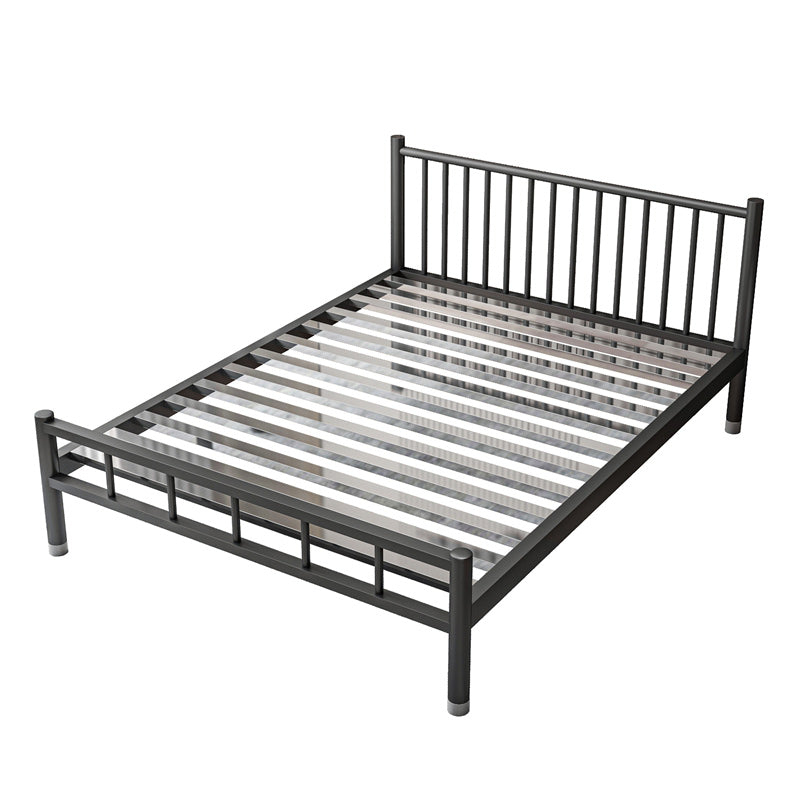 Contemporary Metal Standard Bed with Metal Legs Bed Frame with Headboard