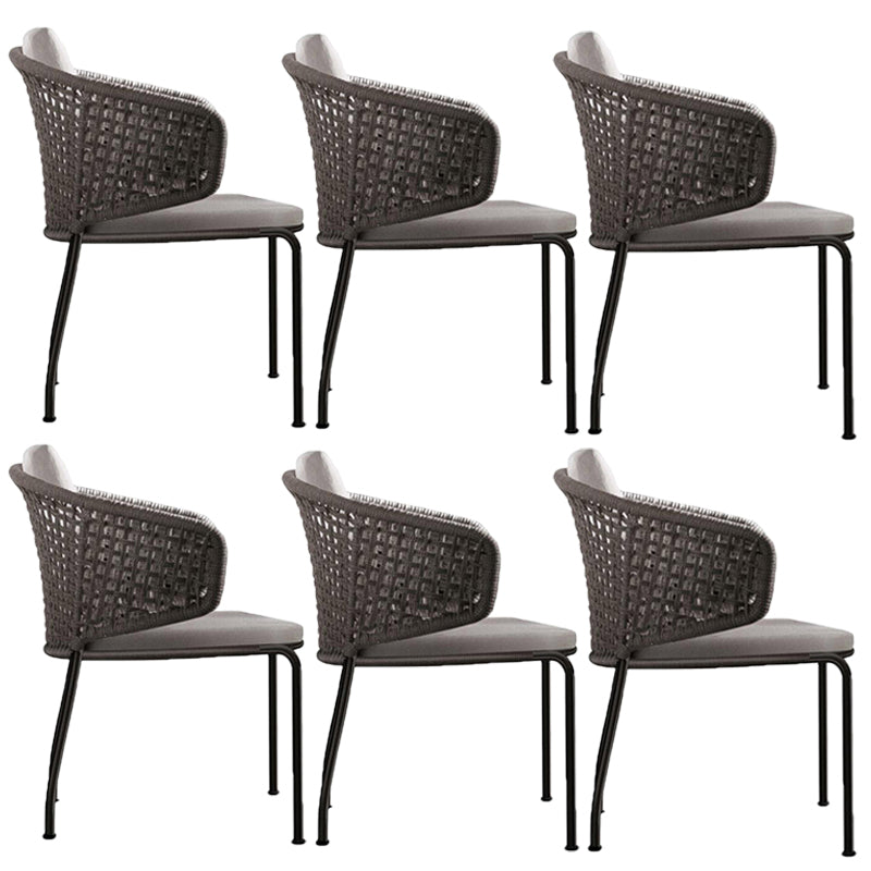 Tropical Outdoor Chair with Removable Water Repellent Finish Cushion