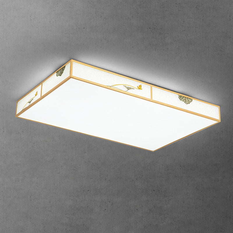 Modern Ceiling Lamp Geometric LED Flush Mount Light Fixture with Acrylic Shade for Bedroom