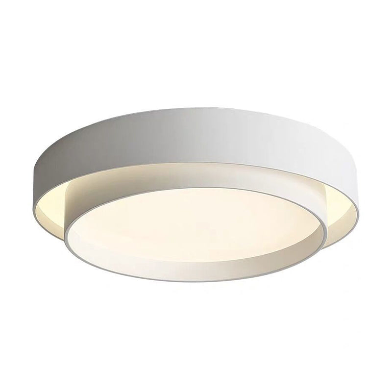 Nordic Round Flush Mount Metal LED Ceiling Light Fixture for Bedroom