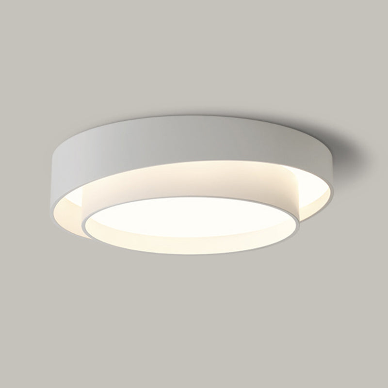 Nordic Round Flush Mount Metal LED Ceiling Light Fixture for Bedroom