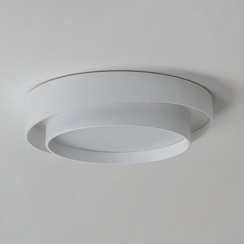 Nordic Round Flush Mount Metal LED Ceiling Light Fixture for Bedroom