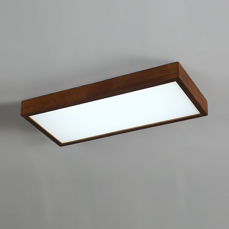 Modern Ceiling Lamp Wooden Flush Mount Light Fixture for Bedroom