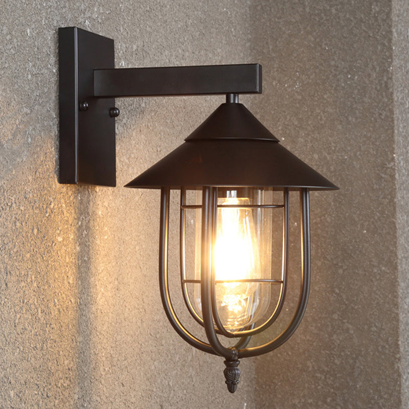 1 Light Geometric Wall Mounted Lamps Industrial Metal Wall Mount Lamp