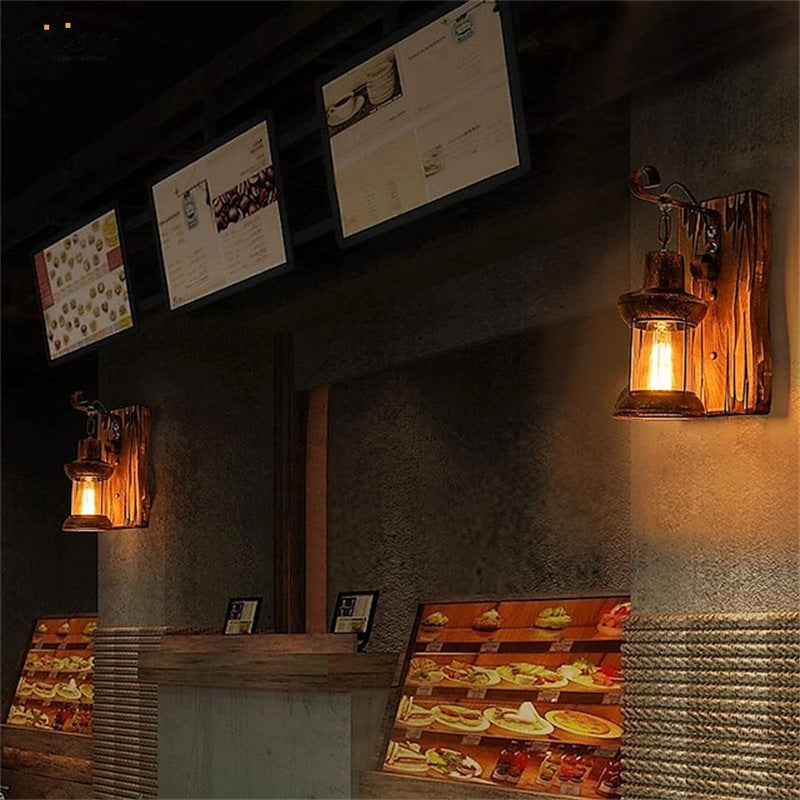 Industrial Style Vanity Light Cylinder Shape Vanity Lamp for Shower Room