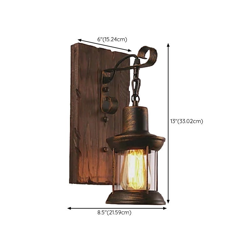 Industrial Style Vanity Light Cylinder Shape Vanity Lamp for Shower Room