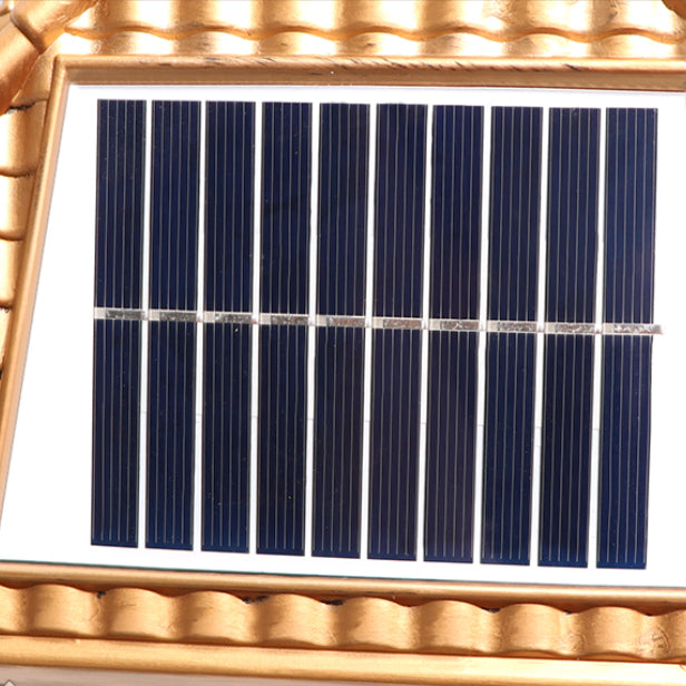 Contemporary LED Pillar Light Household Solar Lighting Fixture for Garden