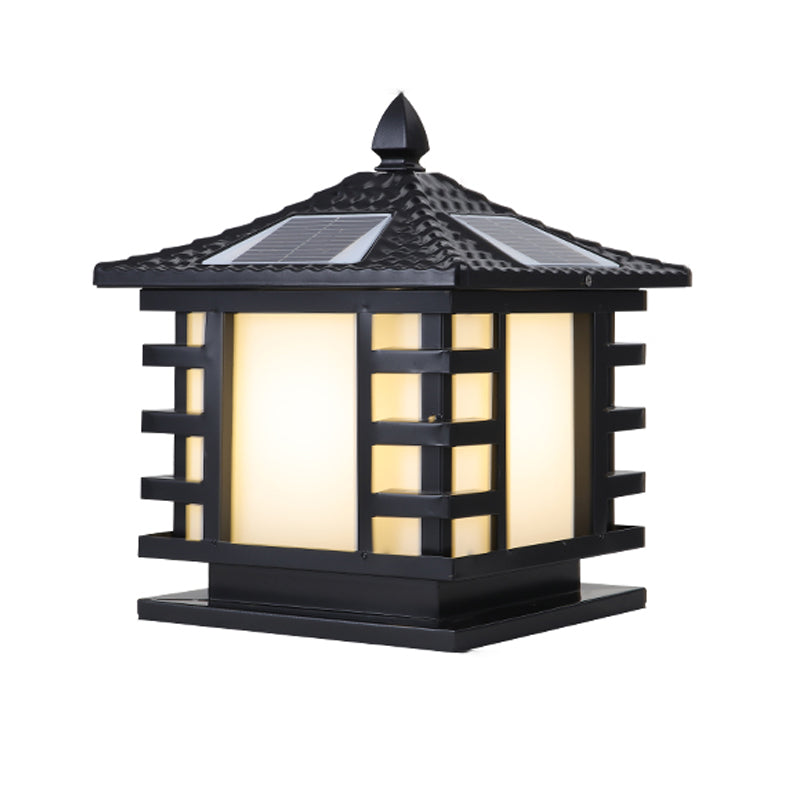 Simple LED Pillar Light Household Solar Lighting Fixture for Garden