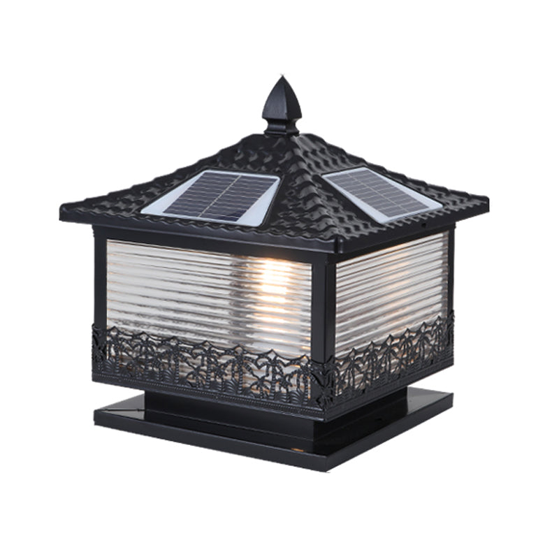 Simple LED Pillar Light Household Solar Lighting Fixture for Garden