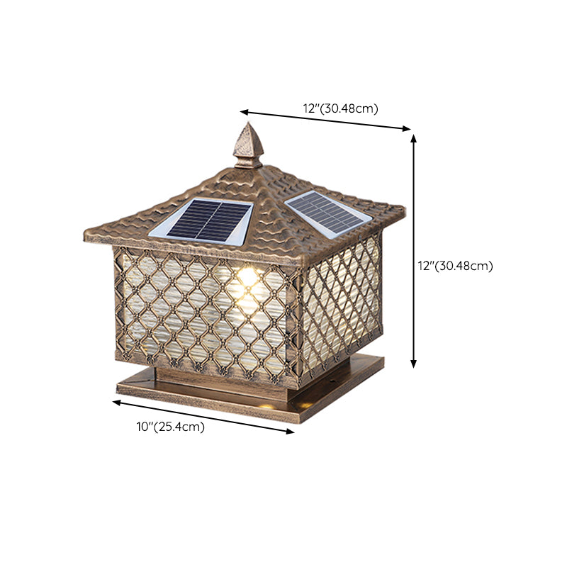 Simple LED Pillar Light Household Solar Lighting Fixture for Garden