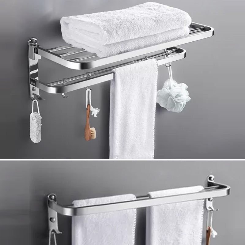 Modern 7 Piece Bathroom Accessory Set Polished Chrome Bathroom Hardware
