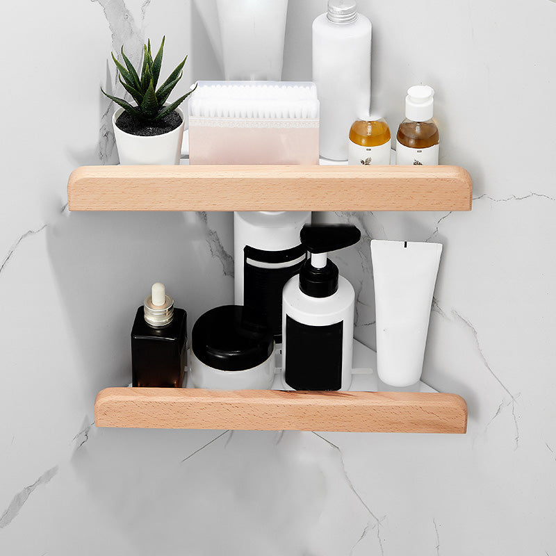 White 7-piece Bathroom Accessory Set Wood and Metal Bathroom Set