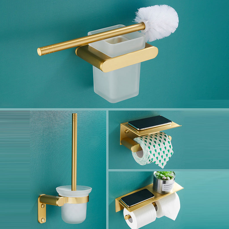 Traditional Bathroom Accessories Hardware Set Gold Bathroom Accessory Kit