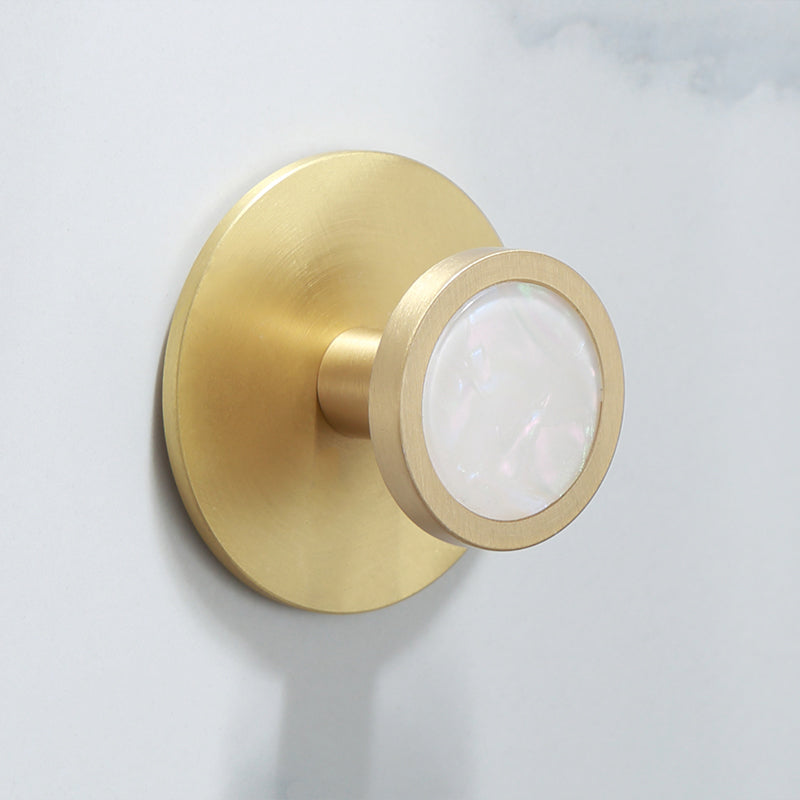 Polished Brass Bathroom Accessory Set Marble Bathroom Hardware