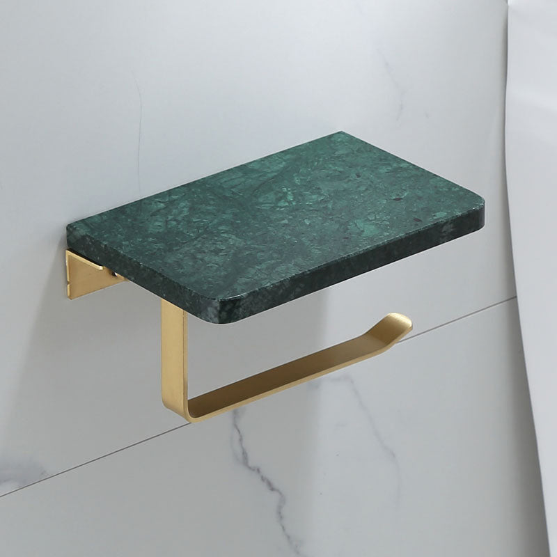 Polished Brass Bathroom Accessory Set Marble Bathroom Hardware