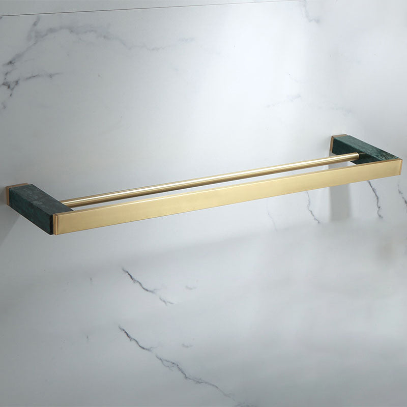Polished Brass Bathroom Accessory Set Marble Bathroom Hardware