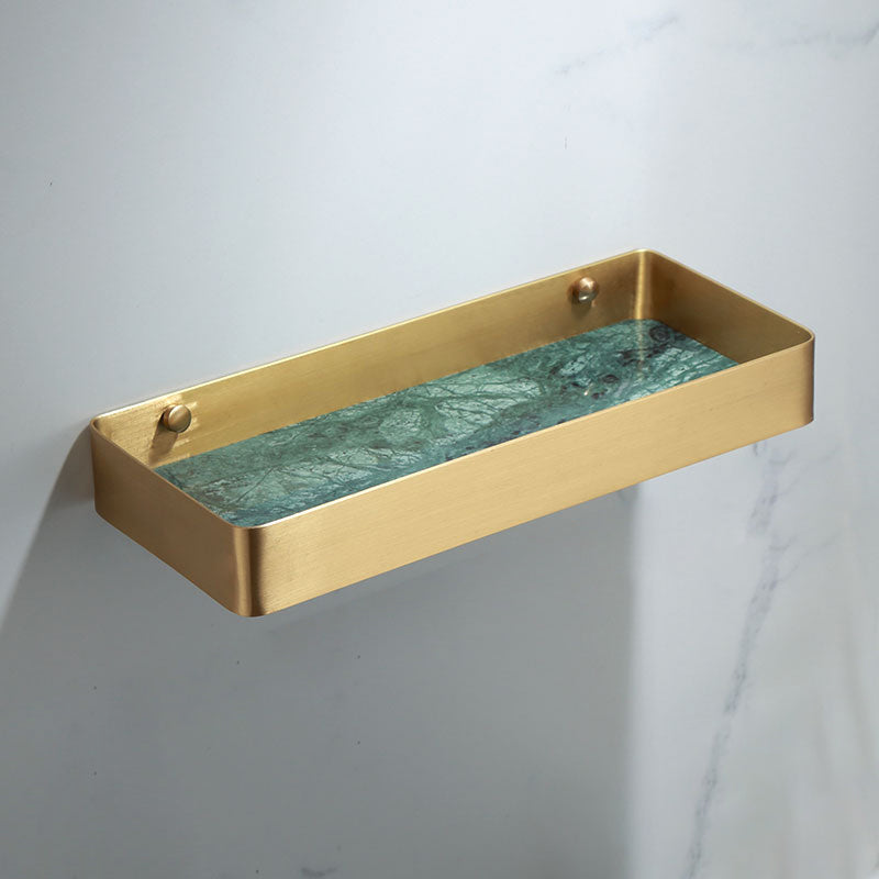 Polished Brass Bathroom Accessory Set Marble Bathroom Hardware