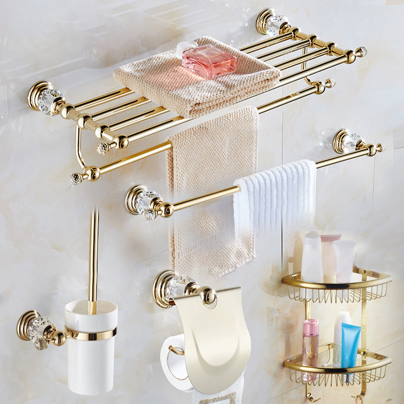 Traditional Brass Metal Bathroom Accessory As Individual Or As a Set