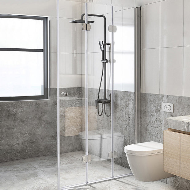 Semi Frameless Folding Shower Screen Tempered Glass Shower Screen