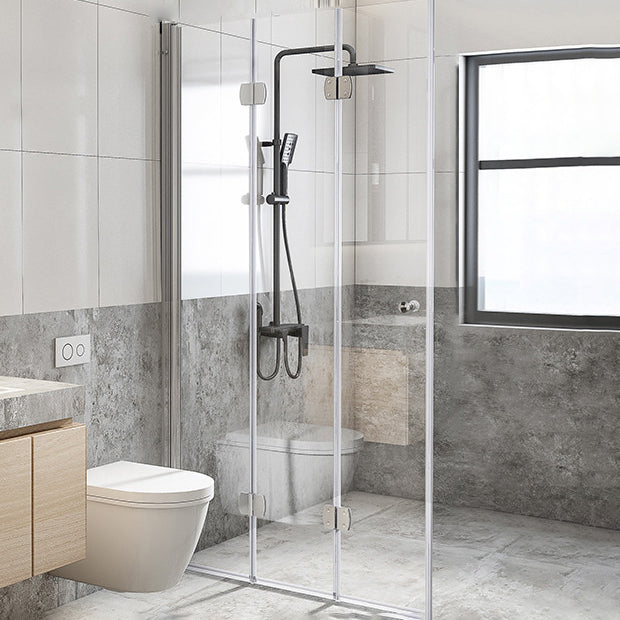Semi Frameless Folding Shower Screen Tempered Glass Shower Screen