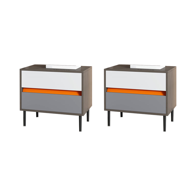 Contemporary Accent Table Nightstand Wooden Night Table for Bedroom