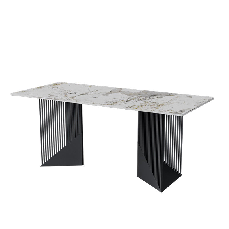 Metal Dinette Set with Gray Chairs 1/2/4/7 Pcs Glam Dining Table Set