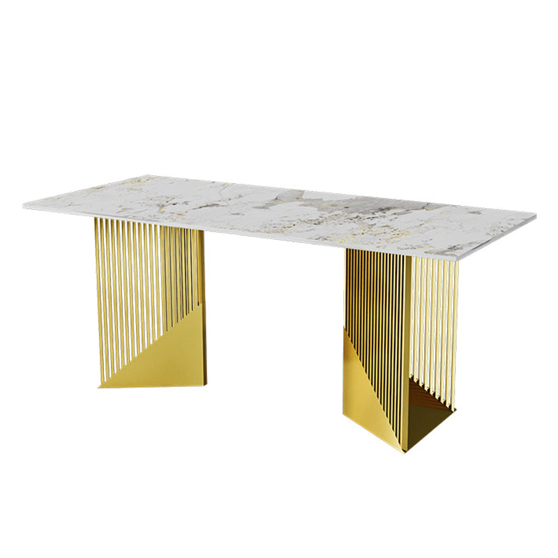 Metal Dinette Set with Gray Chairs 1/2/4/7 Pcs Glam Dining Table Set