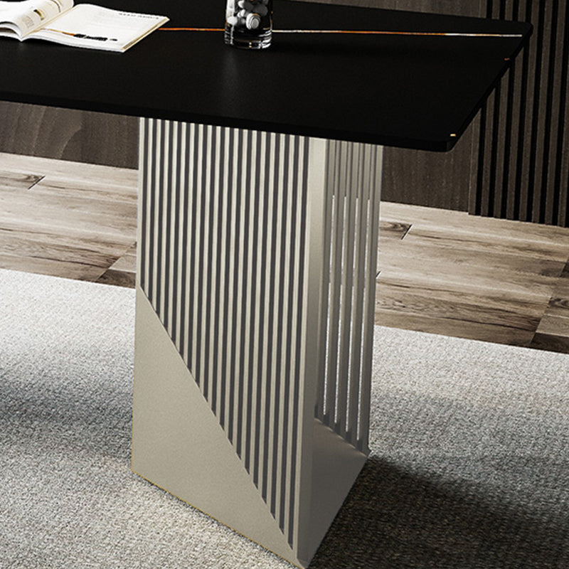 Metal Dinette Set with Gray Chairs 1/2/4/7 Pcs Glam Dining Table Set