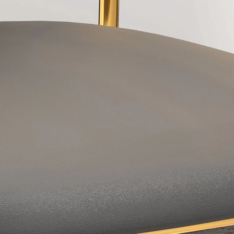 Metal Dinette Set with Gray Chairs 1/2/4/7 Pcs Glam Dining Table Set