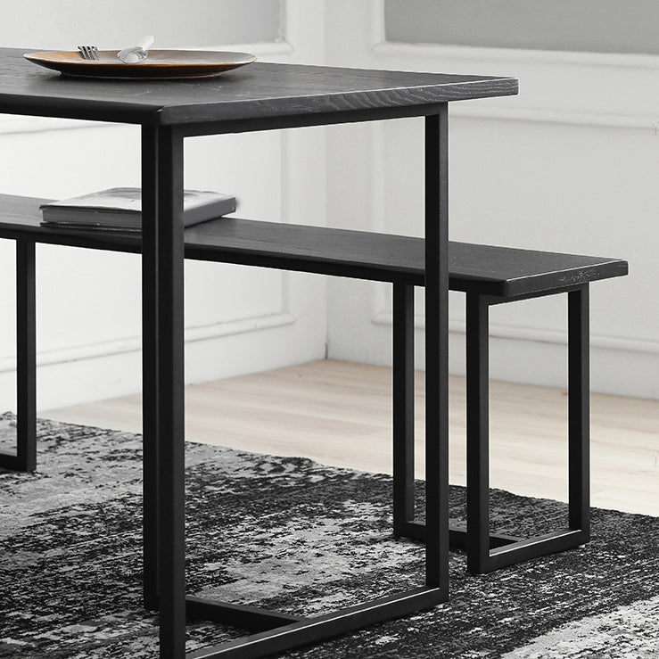 Modern Rectangle Wood Dining Table 1/2 Pieces Dining Set for Dining Room