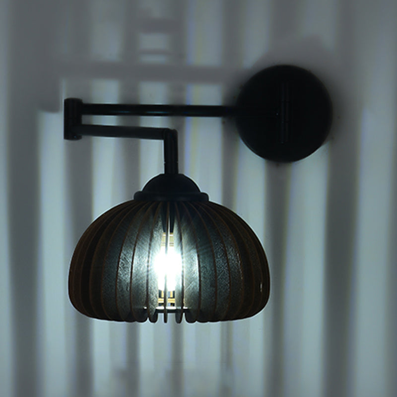 Nordic Style Wall Light Geometry Shape Wall Lamp with Iron Base for Bedroom