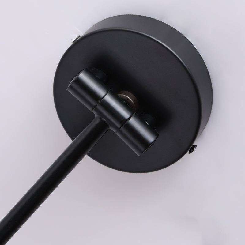 Nordic Style Wall Light Geometry Shape Wall Lamp with Iron Base for Bedroom