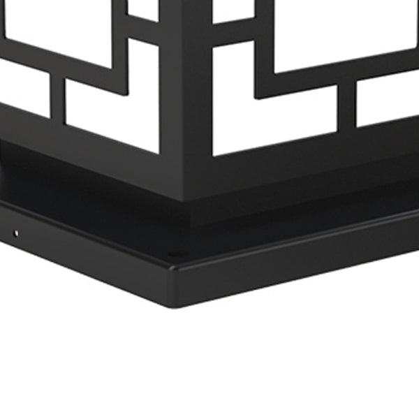 Contemporary LED Pillar Light Simple LED Solar Lighting Fixture for Garden